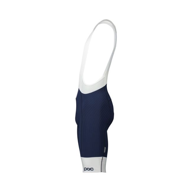 Pantaloni scurți ciclism cu bretele POC Raceday Bibshorts - Turmaline Navy / Hydrogen White