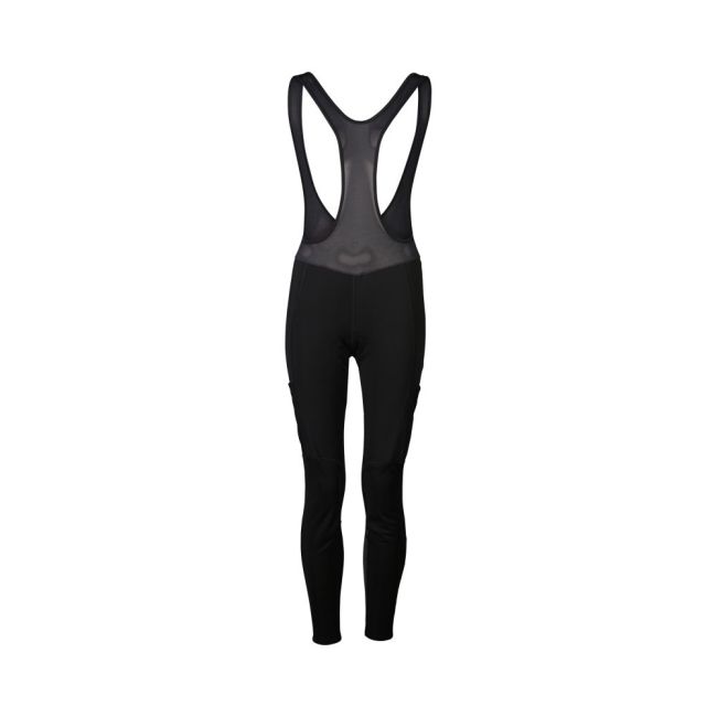 Pantaloni ciclism cu bretele POC Thermal Cargo Tights W - Uranium Black