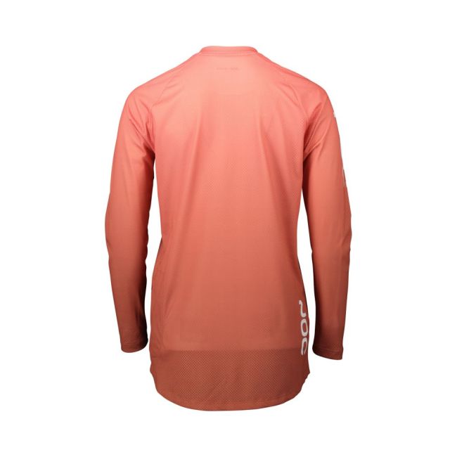 Tricou ciclism MTB POC Essential MTB Lite LS Jersey W - Gradient Ammolite Coral