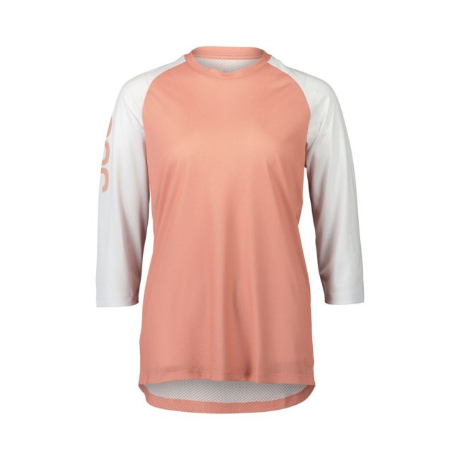 Tricou ciclism MTB POC MTB Pure 3/4 Jersey W - Rock Salt/Hydrogen White