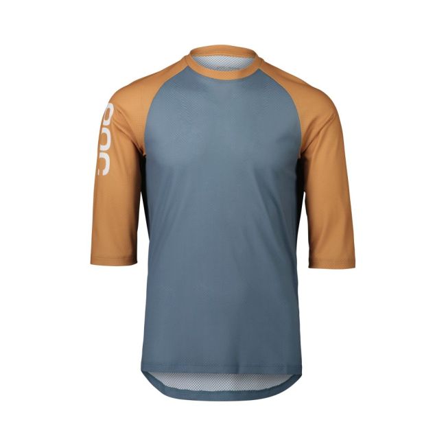 Tricou ciclism MTB POC MTB Pure 3/4 Jersey - Calcite Blue/Aragonite Brown