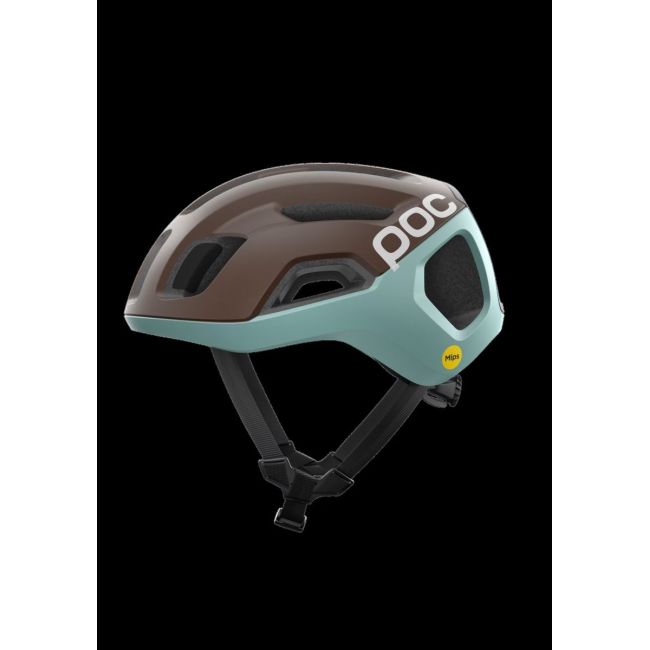 Cască ciclism șosea POC Ventral Air WF MIPS - Bronzite Brown Matt / Lazurite Blue Matt