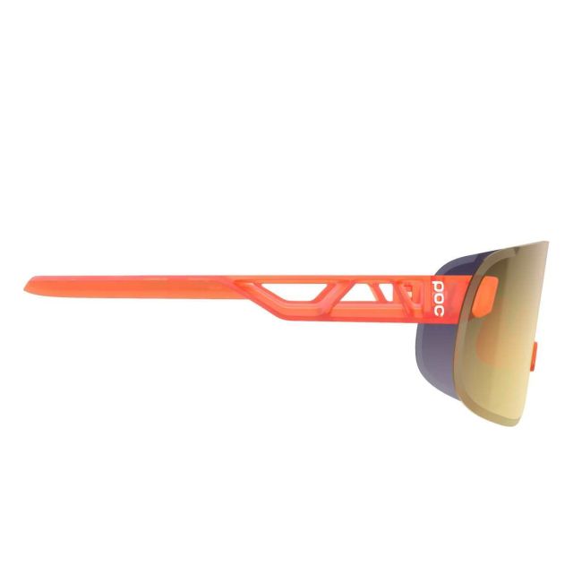 Ochelari ciclism POC Elicit - Fluo. Orange Translucent/Clarity Road/Partly Sunny Gold