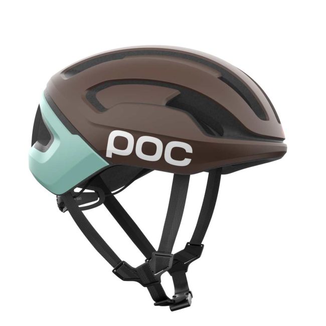 Cască ciclism șosea POC Omne Air MIPS - Bronzite Brown Matt/Lazurite Blue Matt
