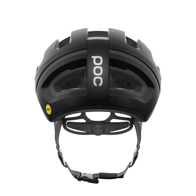 Cască ciclism șosea POC Omne Air MIPS - Uranium Black Matt/Hydrogen White w. Logo