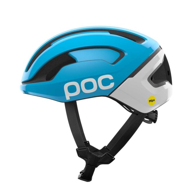 Cască ciclism șosea POC Omne Beacon MIPS - Kyanite Blue/Hydrogen White