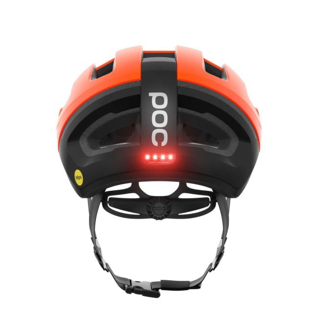 Cască ciclism șosea POC Omne Beacon MIPS - Fluorescent Orange Matt/Uranium Black Matt