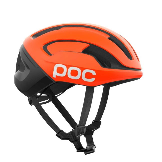 Cască ciclism șosea POC Omne Beacon MIPS - Fluorescent Orange Matt/Uranium Black Matt
