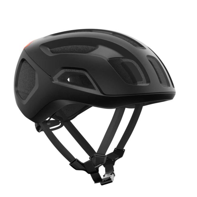 Cască ciclism șosea POC Ventral Air MIPS SML - Uranium Black Matt / Fluorescent Orange Matt