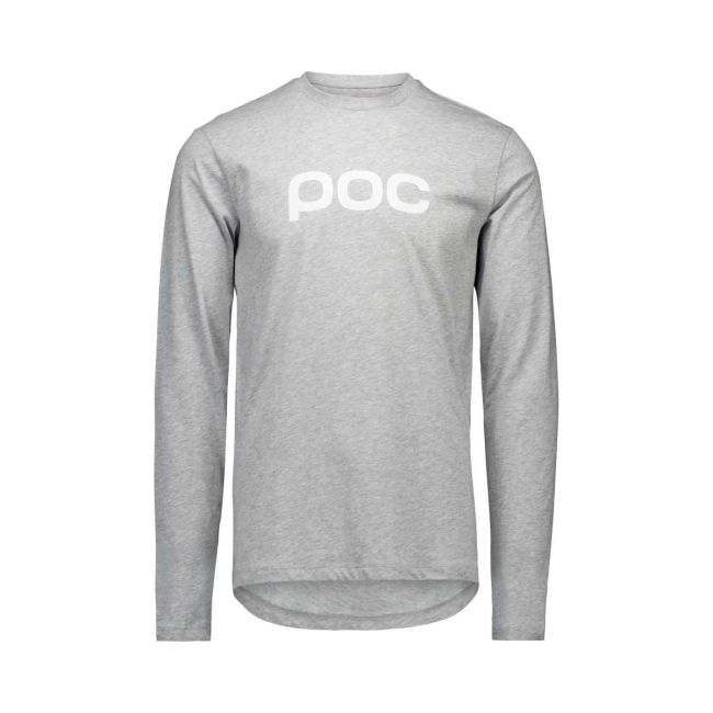 Tricou cu mânecă lungă POC L/S Tee - Grey Melange