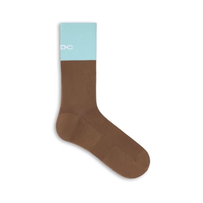 Șosete ciclism MTB POC Motion MTB Long Sock - Bronzite Brown/Lazurite Blue