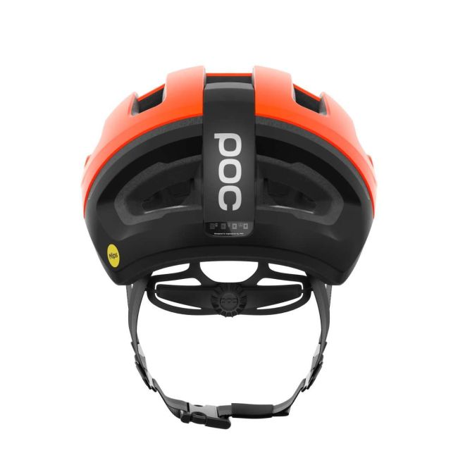 Cască ciclism șosea POC Omne Beacon MIPS - Fluorescent Orange Matt/Uranium Black Matt