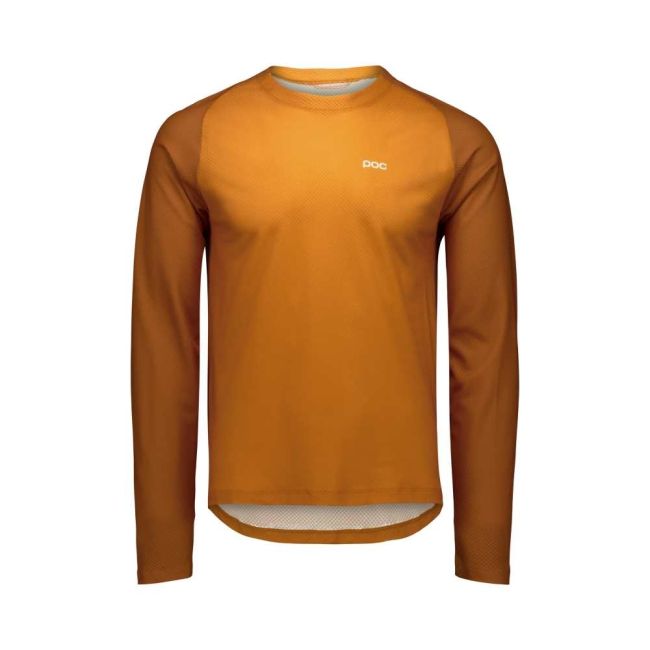 Tricou ciclism MTB POC Motion Air L/S Jersey - Bauxite Brown