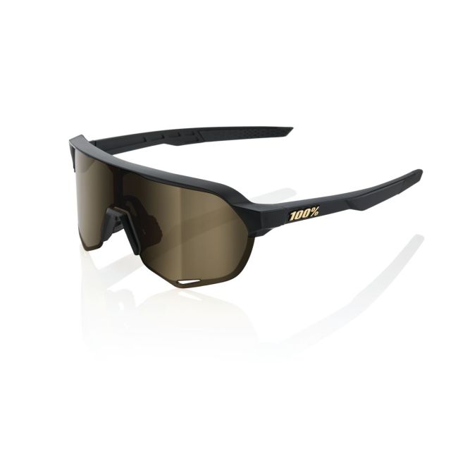 Ochelari ciclism 100% S2 - Matte Black / Soft Gold Mirror Lens
