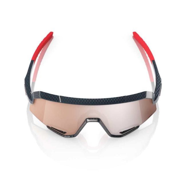 Ochelari ciclism 100% Slendale - Gloss Carbon Fiber / HiPER Crimson-Silver Lens
