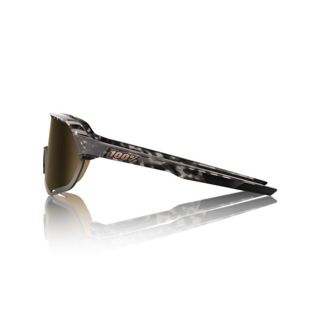 Ochelari ciclism 100% S2 - Gloss Black Havana / Soft Gold Mirror
