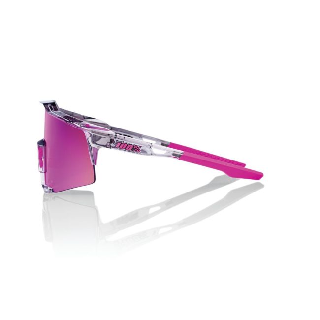 Ochelari ciclism 100% Speedcraft - Polished Translucent Grey / Purple Multilayer Mirror Lens