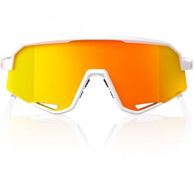 Ochelari ciclism 100% Slendale - Soft tact White / HiPER Red Multilayer Mirror Lens