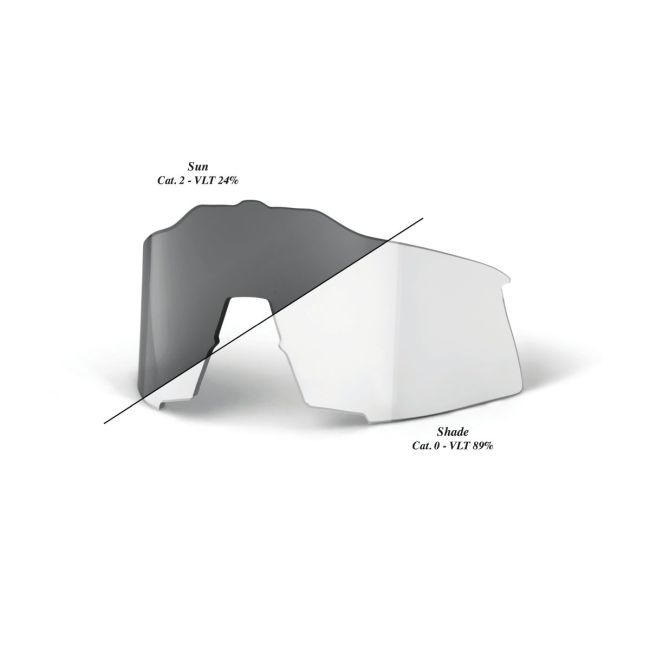 Lentilă de schimb 100% Speedcraft - Photochromic Clear/Smoke