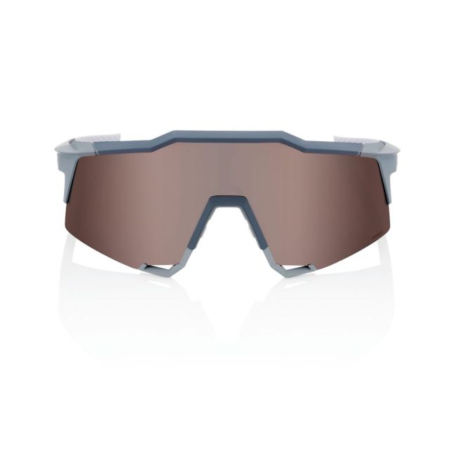 Ochelari ciclism 100% Speedcraft - Soft Tact Stone Grey / HiPER Crimson Silver Mirror Lens