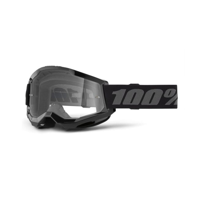 Ochelari MTB/MX copii 100% Strata 2 Junior - Black / Clear Lens