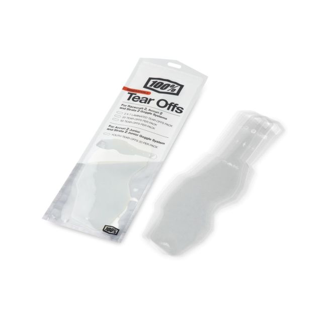 Folii protecție ochelari MTB/MX 100% RC2/AC2/ST2 Standard Tear-Offs 20 PK