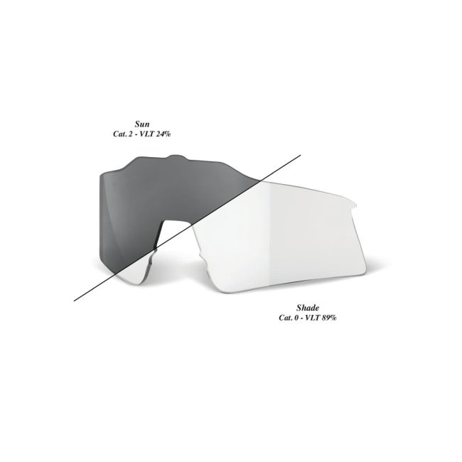 Lentilă de schimb 100% Speedcraft SL - Photochromic Clear/Smoke