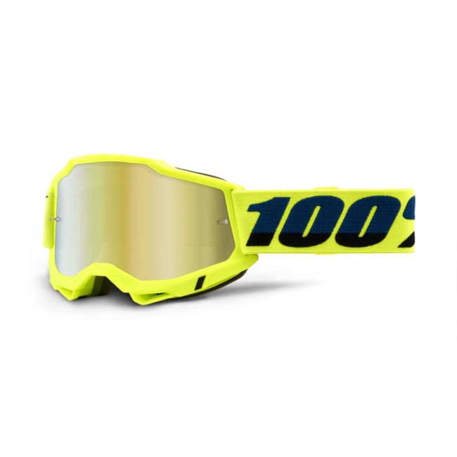 Ochelari MTB/MX 100% Accuri 2 Goggle - Fluo/Yellow / Mirror Gold Lens