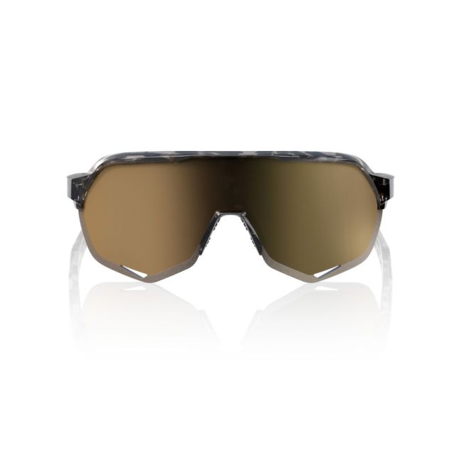 Ochelari ciclism 100% S2 - Gloss Black Havana / Soft Gold Mirror