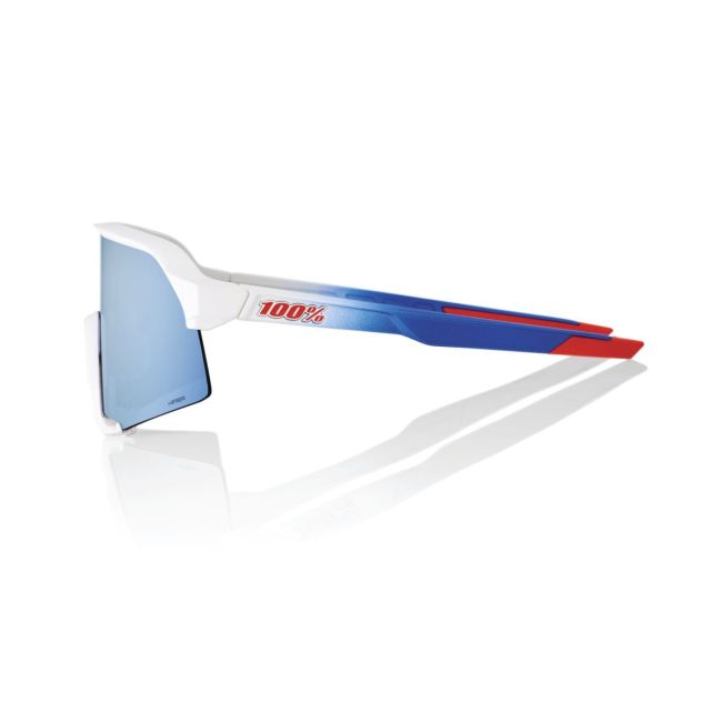 Ochelari ciclism 100% S3 - Total Energies Team Matte White / Metallic Blue / HiPER Blue Multilayer Mirror Lens
