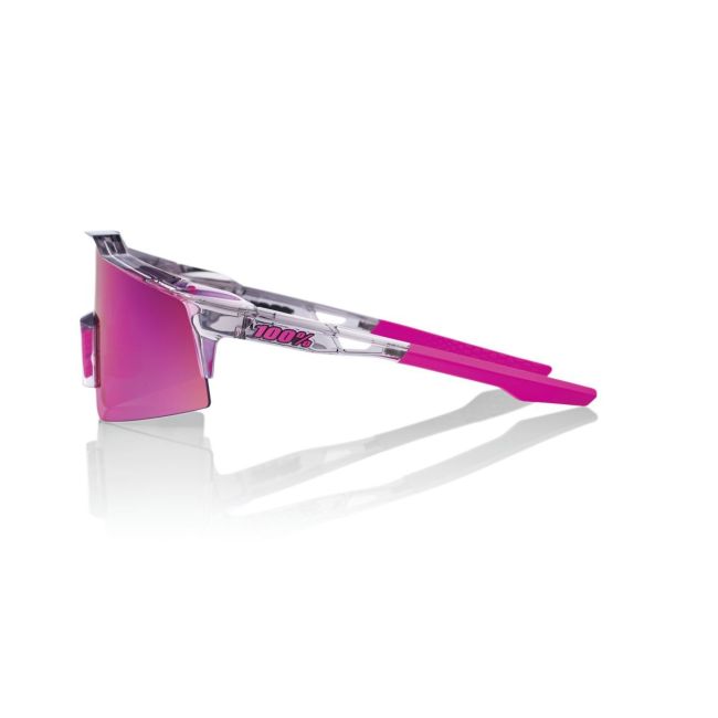 Ochelari ciclism 100% Speedcraft SL - Polished Translucent Grey / Purple Multilayer Mirror Lens