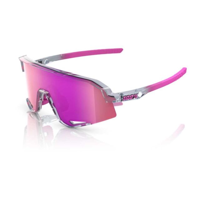 Ochelari ciclism 100% Slendale - Polished Translucent Grey / Purple Multilayer Mirror Lens