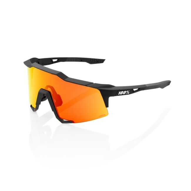 Ochelari ciclism 100% Speedcraft - Soft Tact Black / HiPER Red Multilayer Mirror Lens