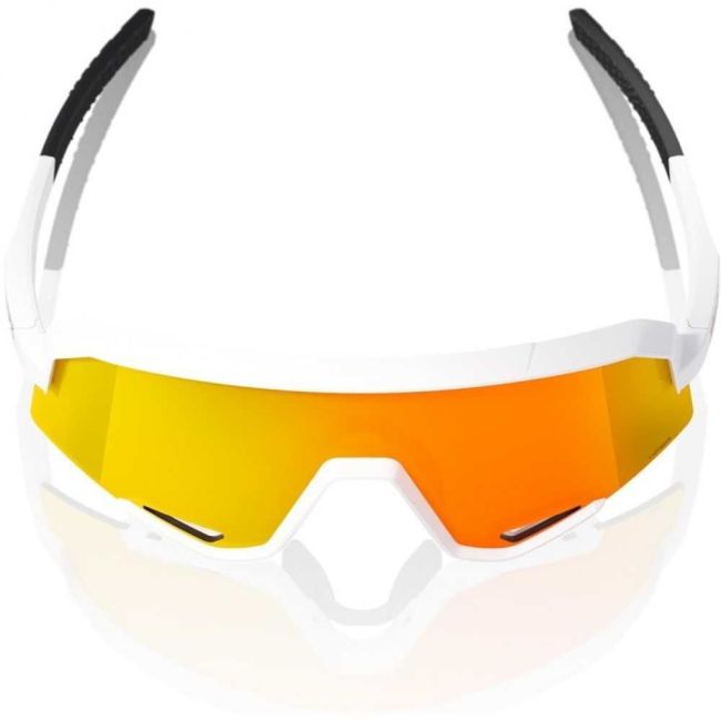 Ochelari ciclism 100% Slendale - Soft tact White / HiPER Red Multilayer Mirror Lens