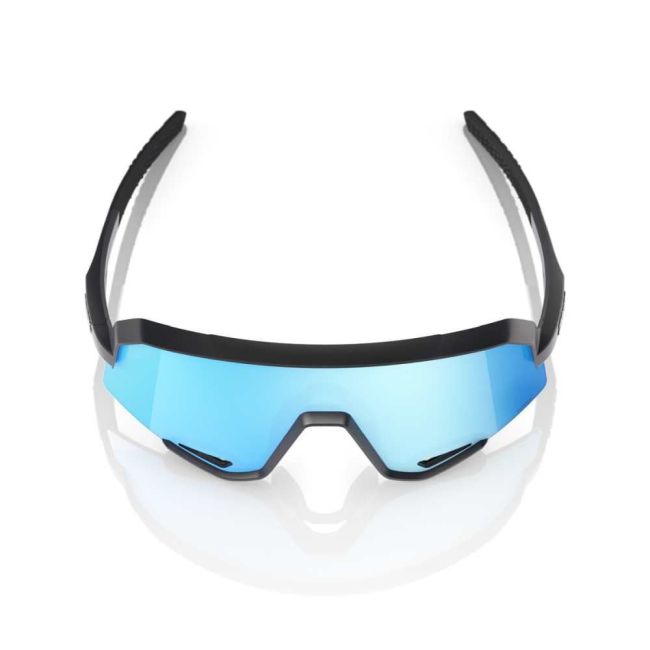 Ochelari ciclism 100% Slendale - Matte Black / HiPER Blue Multilayer Mirror Lens