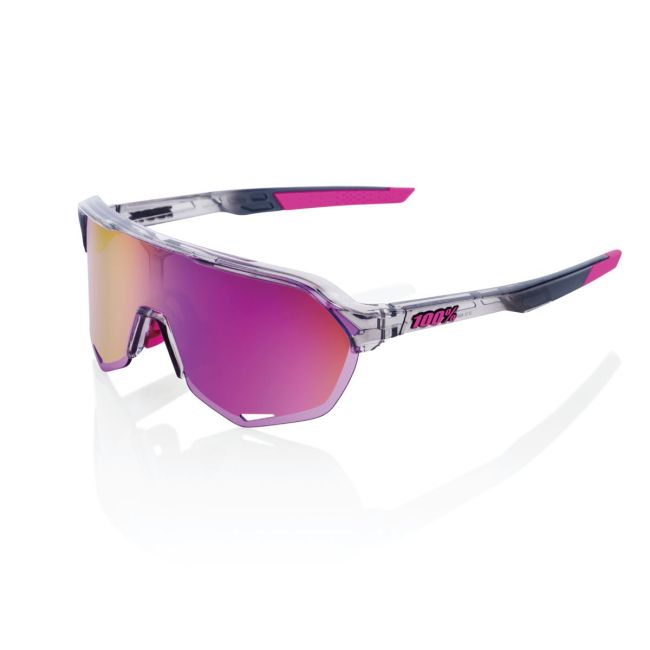 Ochelari ciclism 100% S2 - Polished Translucent Grey / Purple Multilayer Mirror Lens