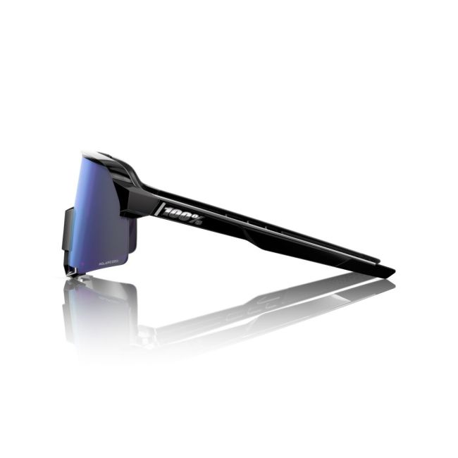 Ochelari ciclism 100% S3 - Polished Black / HiPER Polarized Lavender Mirror