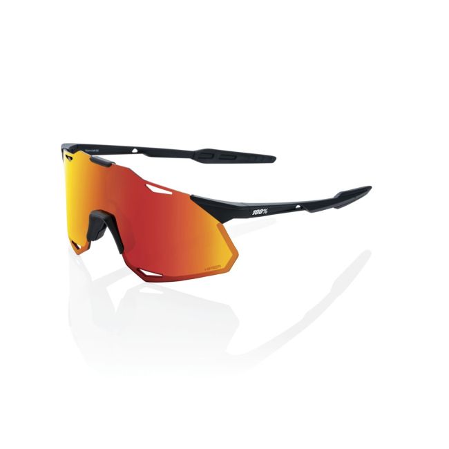 Ochelari ciclism 100% Hypercraft XS - Soft Tact Black / HiPER Red Multilayer Mirror Lens