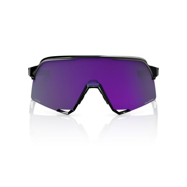 Ochelari ciclism 100% S3 - Polished Black / HiPER Polarized Lavender Mirror