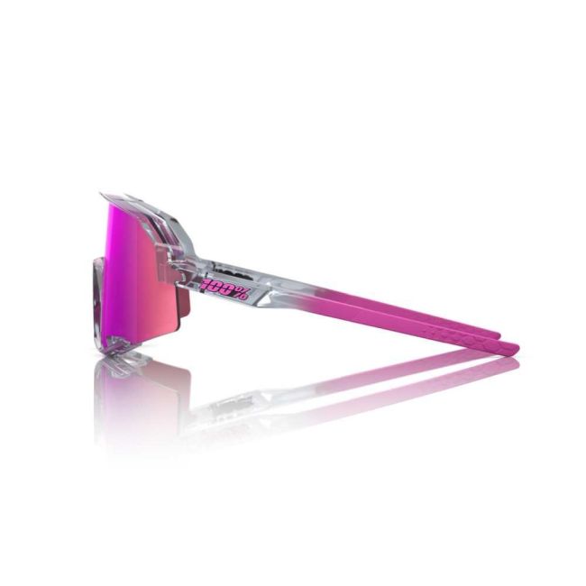 Ochelari ciclism 100% Slendale - Polished Translucent Grey / Purple Multilayer Mirror Lens
