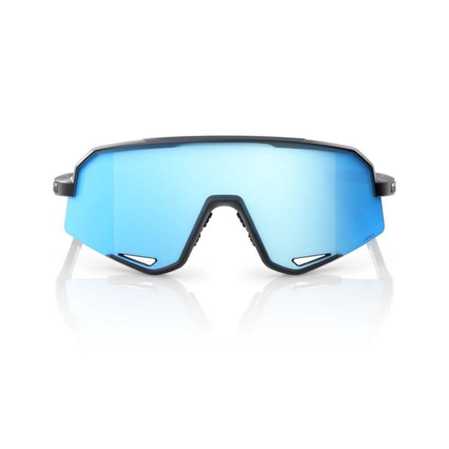Ochelari ciclism 100% Slendale - Matte Black / HiPER Blue Multilayer Mirror Lens