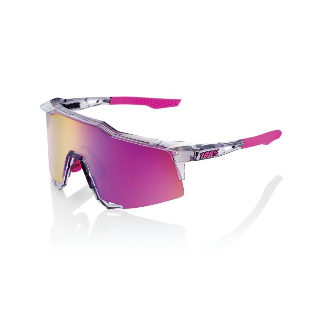 Ochelari ciclism 100% Speedcraft - Polished Translucent Grey / Purple Multilayer Mirror Lens