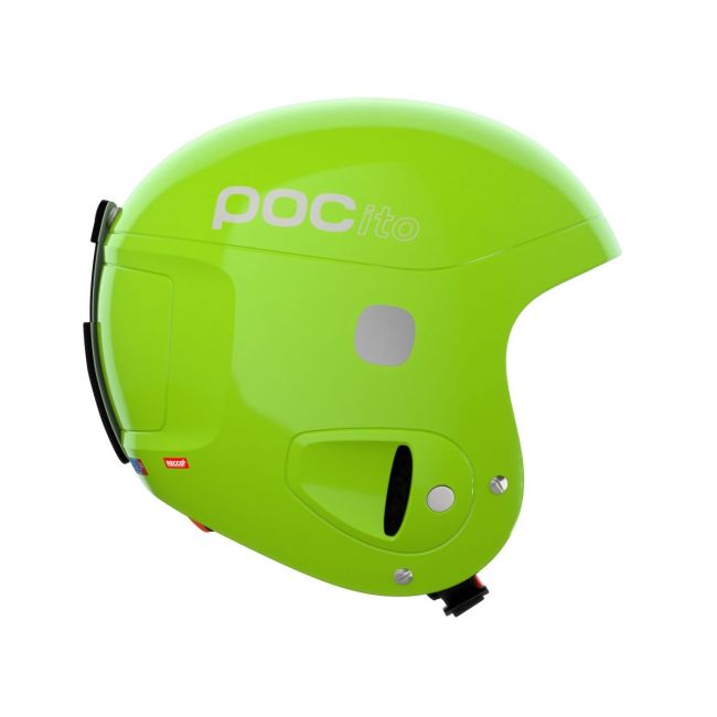 Cască schi copii POC Skull Adjustable - Fluorescent Yellow/Green