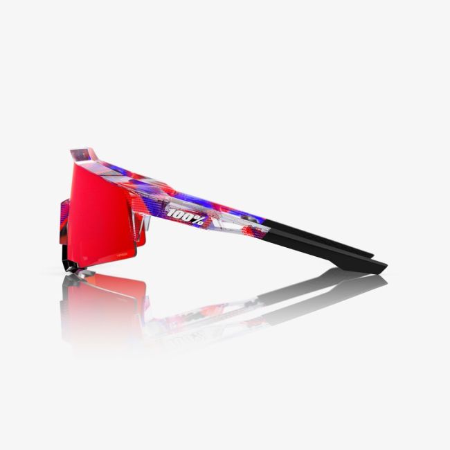 Ochelari ciclism 100% Speedcraft FDJ - Gloss Translucent Red/Blue / HiPER Fire Red Mirror Lens