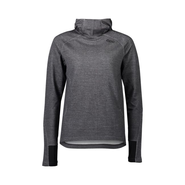 Hanorac merino POC Merino Hood W - Sylvanite Grey Melange