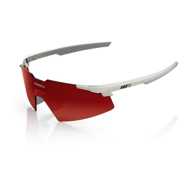 Ochelari ciclism 100% A2 Currently Running - Marshmallow / Brown/Red Gradient Lens