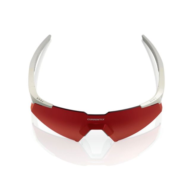 Ochelari ciclism 100% A2 Currently Running - Marshmallow / Brown/Red Gradient Lens