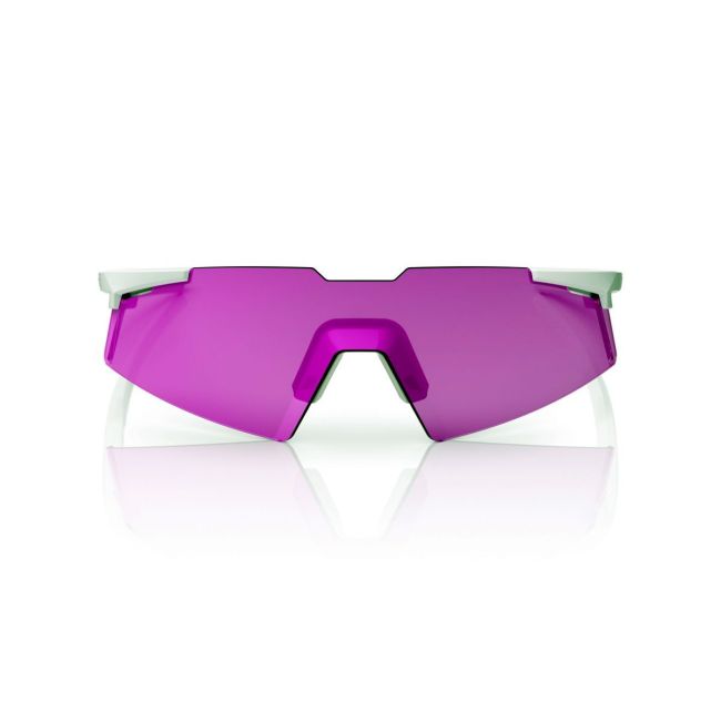 Ochelari ciclism 100% A2 Aspire - Matte White / HiPER Pink Lavender Lens