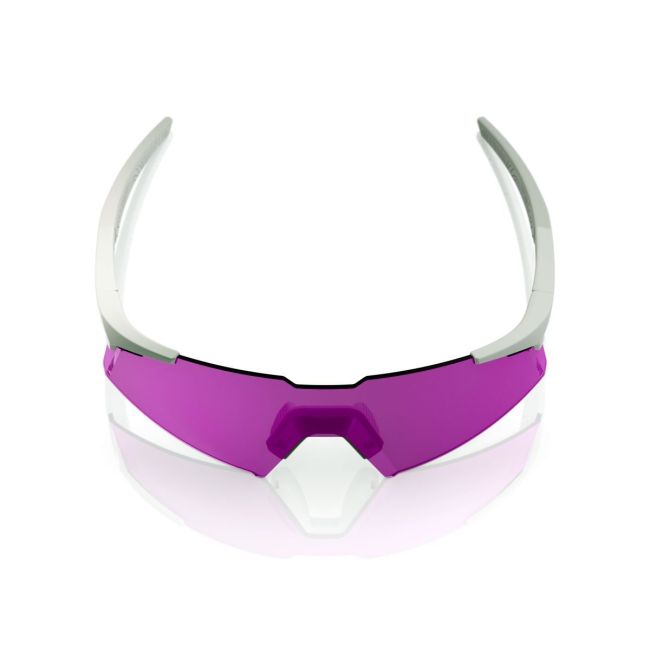 Ochelari ciclism 100% A2 Aspire - Matte White / HiPER Pink Lavender Lens