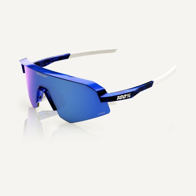 Ochelari ciclism 100% Slendale SL RBH - Blue Holographic / HiPER Royal Blue Mirror Lens